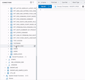 Gif shows the right-click and opening of the DDL Scripts to see all rules used to build the view.