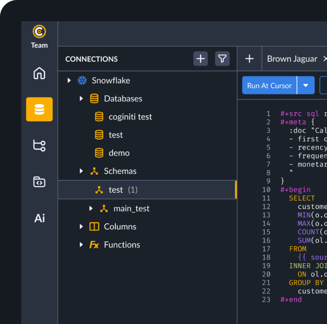 Coginiti Team is where data teams work as one